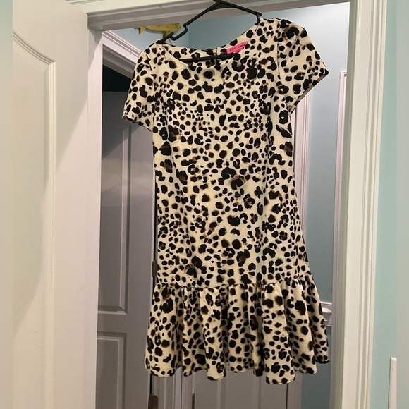BETSEY Johnson Leopard Print Ruffle Dress - Picture 3 of 8
